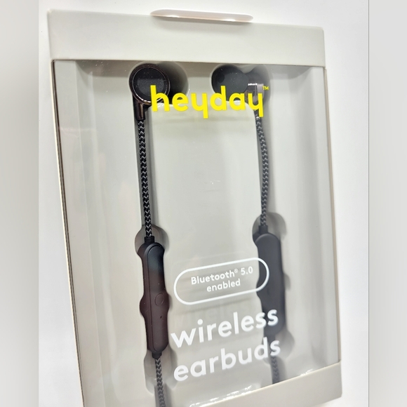 Matte Black Bluetooth Wireless Earbuds With Built-in Mic - Heyday - Picture 8 of 9